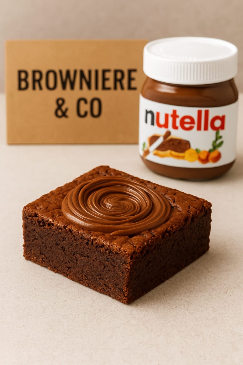 Nutella chocolate brownie  (4pcs)