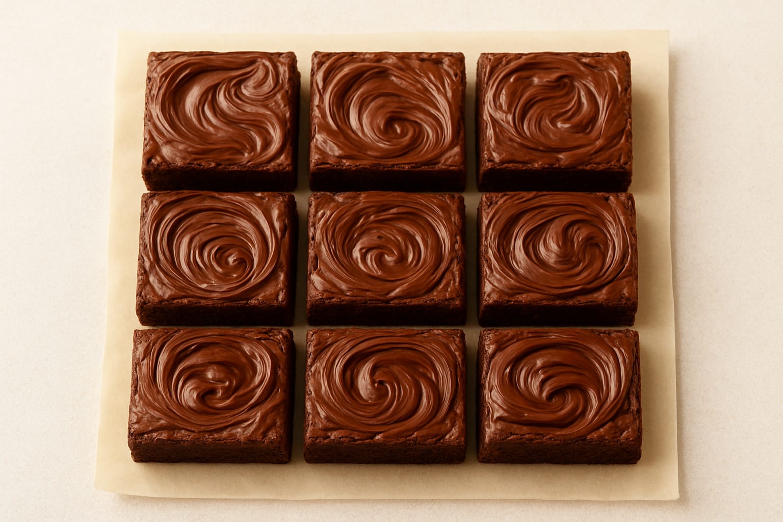 Nutella chocolate brownie (9pcs)